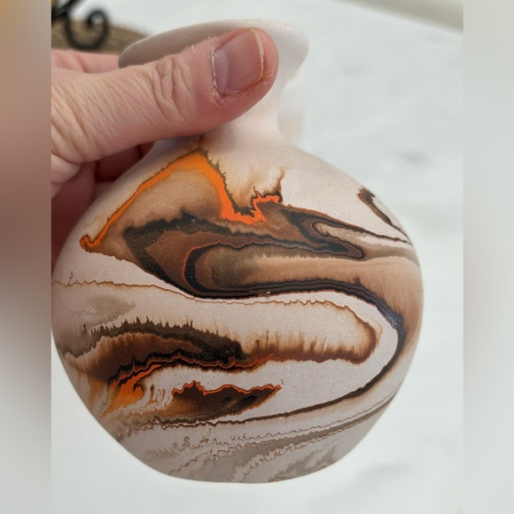 Vintage Nemadji Pottery Vase set of 3 in perfect condition - Picture 5 of 12